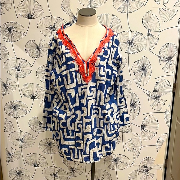 rockflower Tops - Colorful Geometric Tunic Top
